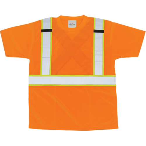 CSA Compliant T-Shirt, Polyester, Large, Orange Ontario Packaging