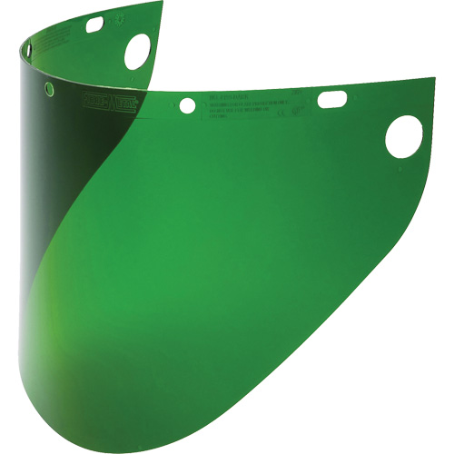Fibre-Metal&reg; Extended View Faceshield Visor, Propionate, Green Tint Ontario Packaging