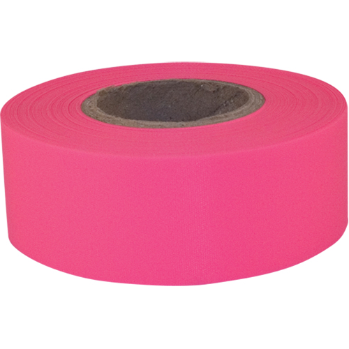 Ruban de signalisation Sub-Zero, 1,2" la x 150' lo, Rose fluorescent Ontario Packaging