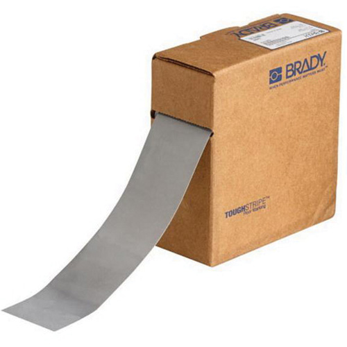 ToughStripe&reg; Floor Marking Tape, 2" x 100', Polyester, Grey Ontario Packaging