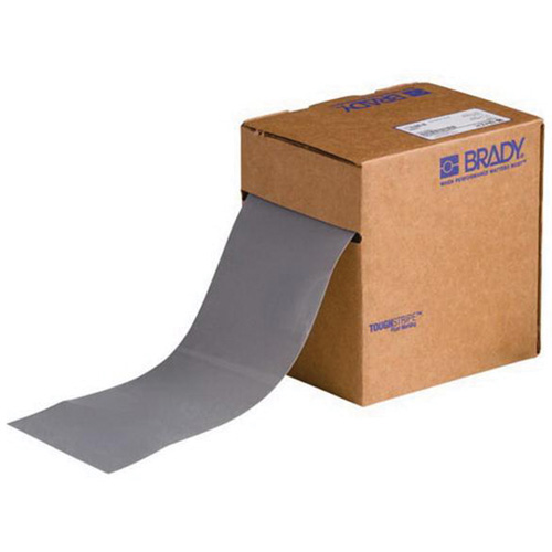Ruban de marquage pour planchers ToughStripe, 4" x 100', Polyester, Gris Ontario Packaging