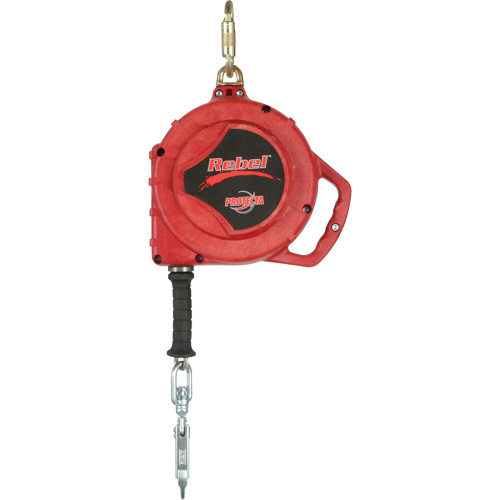 Rebel Self Retracting Lifeline, 50', Stainless Steel, Swivel Ontario Packaging