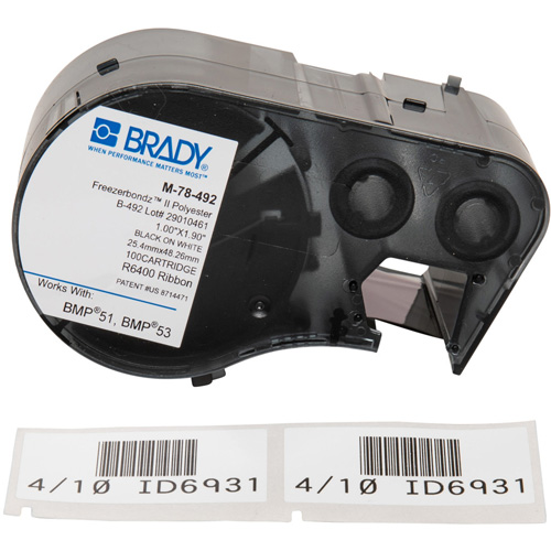 Low Temperature Label Maker Cartridge, Black Ontario Packaging