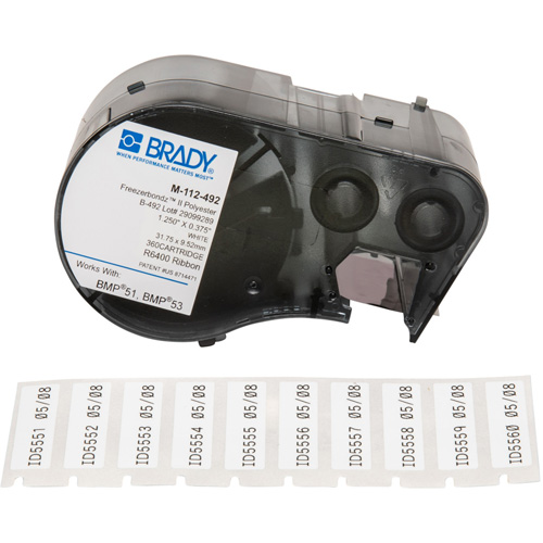 Low Temperature Label Maker Cartridge, Black Ontario Packaging