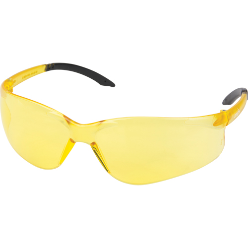 Z2400 Series Safety Glasses, Amber Lens, Anti-Scratch, ANSI Z87+/Meets/Exceeds CSA Z94.3 Ontario Packaging