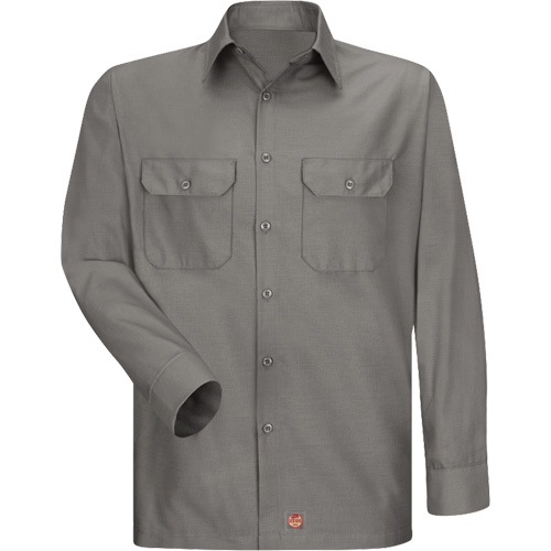 Chemise &agrave; manches longues en tissu ind&eacute;chirable, Hommes, 3T-Grand, Gris Ontario Packaging