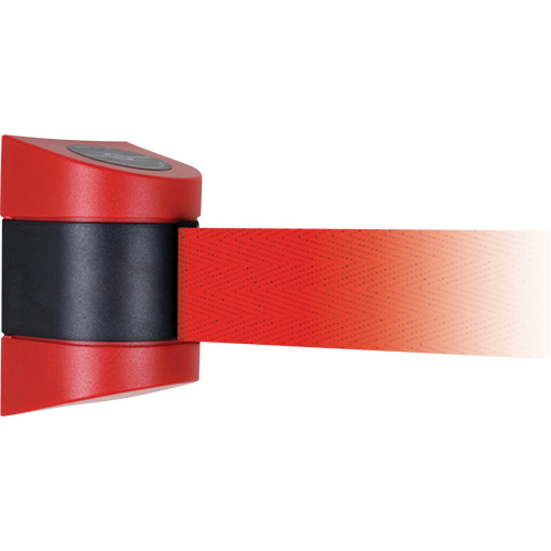 Unit&eacute;s murales Tensabarrier, Plastique, Fixation par vis, 15', Ruban Rouge Ontario Packaging