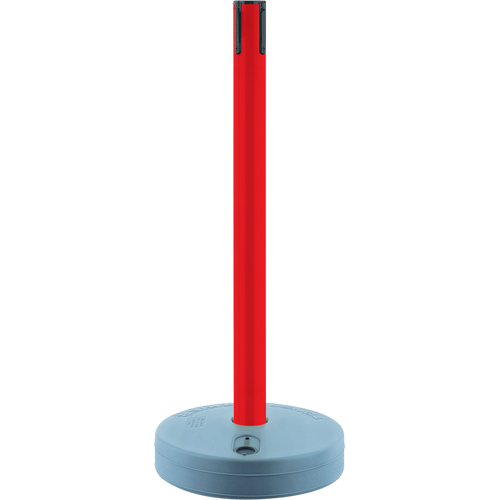 Tensabarrier ext&eacute;rieur - poteaux r&eacute;cepteurs, Hauteur de 37", Rouge Ontario Packaging