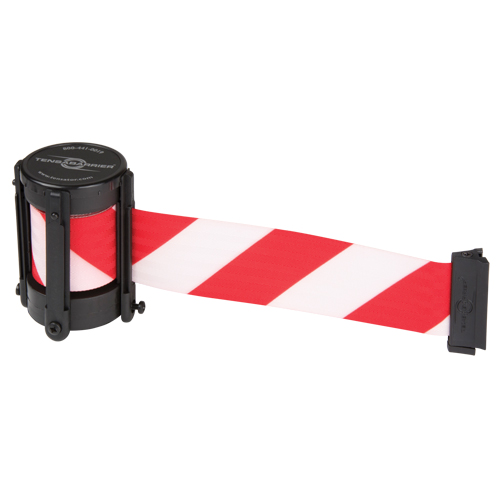 Replacement Cassettes For Utility, Advance & StowAway&reg; TensaBarrier&reg;, 13', White Tape Ontario Packaging