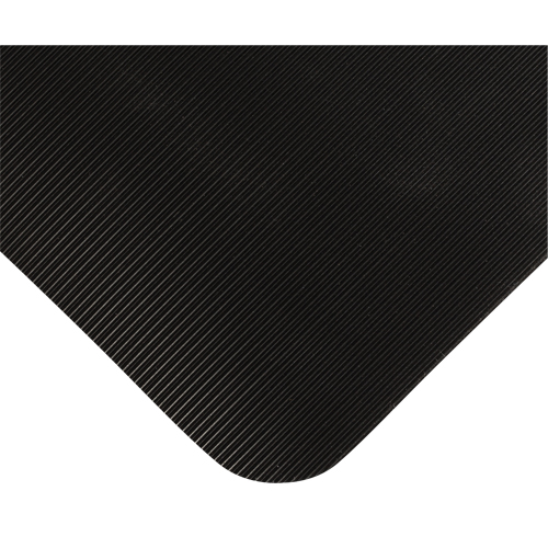 Double Duty Switchboard Mats No.720, Corrugated, 3' x 10' x 5/8", Black, PVC Ontario Packaging