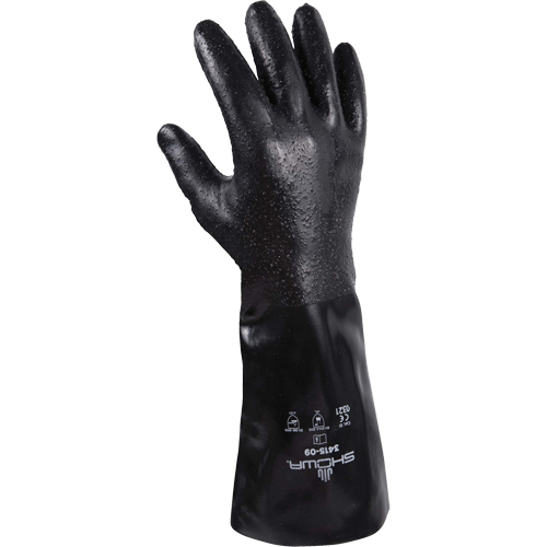 3415 Gloves, Size Small/8, 14" L, Neoprene, Cotton/Interlock Inner Lining, 66-mil Ontario Packaging