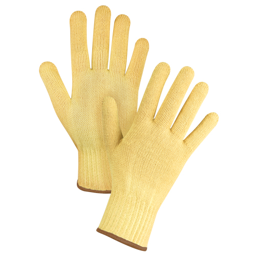 Gants tricot&eacute;s sans couture, Taille Grand/9, Calibre 7, Enveloppe en Kevlar, ASTM ANSI niveau A2/EN 388 niveau 3 Ontario Packaging