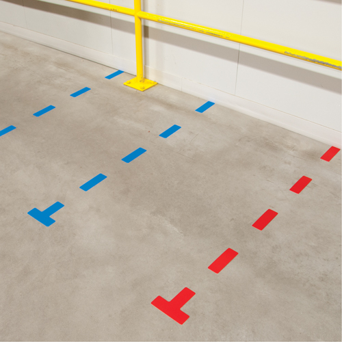 Marqueurs all&eacute;g&eacute;e/5S Armor Stripe, T, 6" lo x 6" la, Jaune, Plastique Ontario Packaging