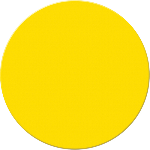 Marqueurs all&eacute;g&eacute;e/5S Armor Stripe, Cercle, 6" lo x 6" la, Jaune, Plastique Ontario Packaging