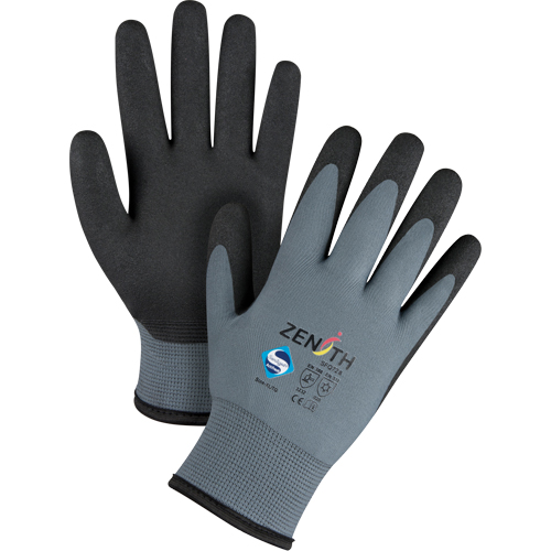 ZX-30° Premium Coated Gloves, 9/Large, PVC Coating, 15 Gauge, Nylon Shell Ontario Packaging