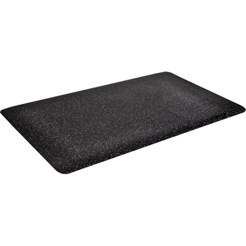 Tapis Foodmaster WD, Lisse, 2' x 2' x 9/16", Noir, Mousse de vinyle Ontario Packaging