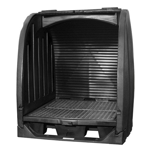 Abris de confinement des d&eacute;versements sans drain, 65" lo x 58" la x 69" h, Capacit&eacute; de charge 2000 lb Ontario Packaging