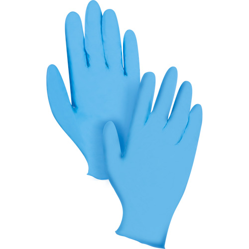 KeepKleen&reg; Disposable Gloves, X-Large, Nitrile, 8-mil, Powder-Free, Blue Ontario Packaging