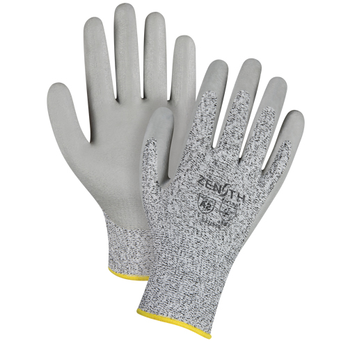 Seamless Stretch Cut-Resistant Gloves, Size Medium/8, 13 Gauge, Foam Nitrile Coated, HPPE Shell, ANSI/ISEA 105 Level 2/EN 388 Level 3 Ontario Packaging