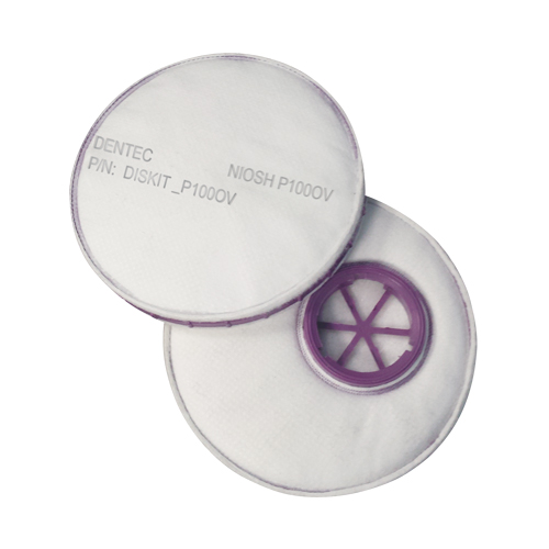 Filtre pour respirateur Diskit, Filtre contre les particules avec suppresion de vapeurs nuisibles, Vapeur organique/Filtre P100 Ontario Packaging
