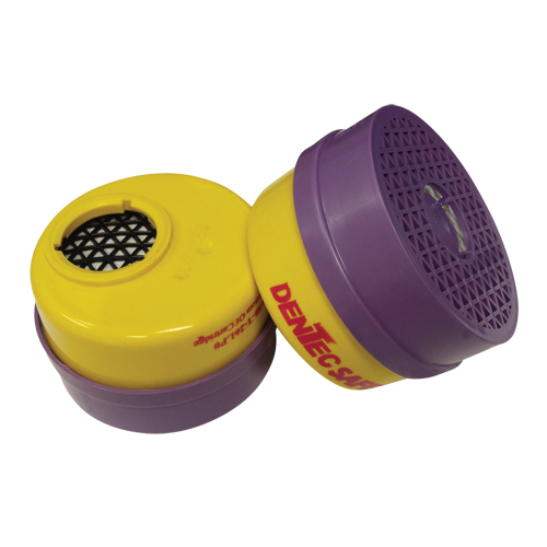Cartouche pour respirateur, Combinaison cartouche et filtre contre les particules pour gaz/vapeurs, Gaz acide/Vapeur organique/Filtre P100 Ontario Packaging