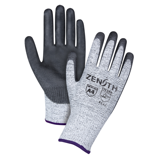 Seamless Stretch Cut-Resistant Gloves, Size 6/X-Small, 13 Gauge, Polyurethane Coated, HPPE Shell, ANSI/ISEA 105 Level 4/EN 388 Level 5 Ontario Packaging