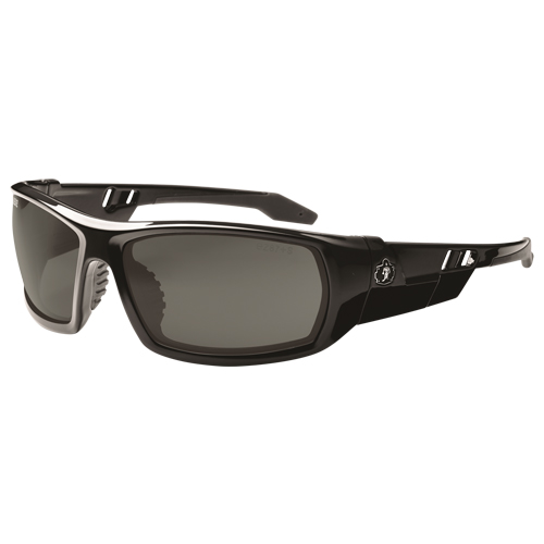 Lunettes de s&eacute;curit&eacute; Skullerz Odin, Lentille Grise/fum&eacute;e, Anti-&eacute;gratignures, ANSI Z87+/R&eacute;pond ou surpasse la norme CSA Z94.3 Ontario Packaging