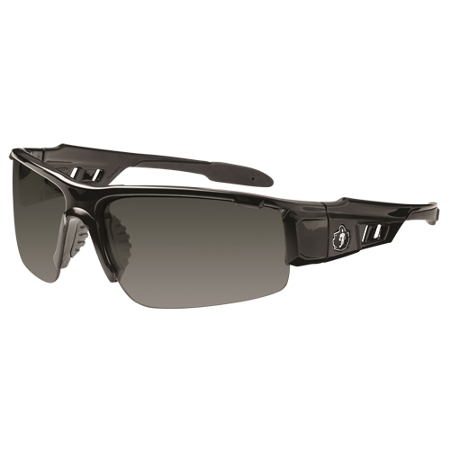 Lunettes de s&eacute;curit&eacute; Skullerz Dagr, Lentille Grise/fum&eacute;e, Anti-&eacute;gratignures, ANSI Z87+/R&eacute;pond ou surpasse la norme CSA Z94.3 Ontario Packaging