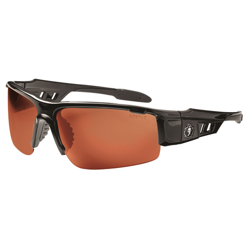 Lunettes de s&eacute;curit&eacute; Skullerz Dagr, Lentille Cuivre, Anti-&eacute;gratignures/Polaris&eacute;, ANSI Z87+/R&eacute;pond ou surpasse la norme CSA Z94.3 Ontario Packaging