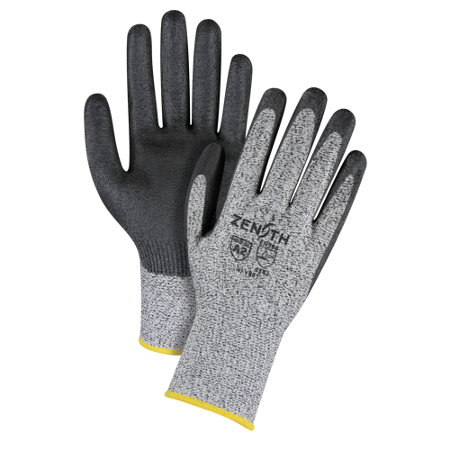Gants &eacute;lastiques sans coutures r&eacute;sistants &agrave; la coupe, Taille Moyen/8, Calibre 13, Rev&ecirc;tement Polyur&eacute;thane, Enveloppe en PEHP, ANSI/ISEA 105 niveau 2/EN 388 niveau 3 Ontario Packaging