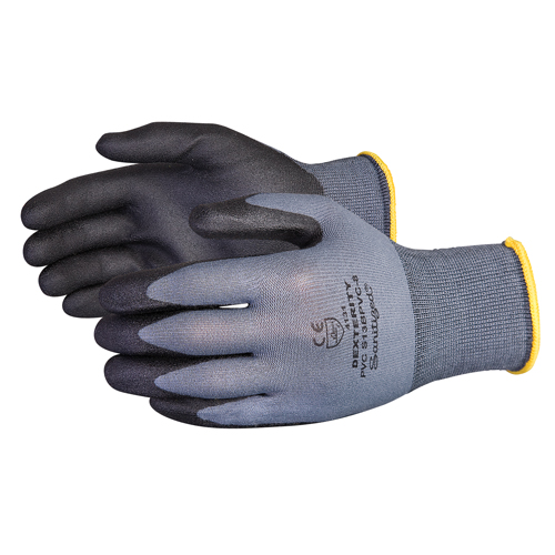 Gants enduits Dexterity, 11/2T-Grand, R&ecirc;vetement PVC, Calibre 13, Enveloppe en Nylon Ontario Packaging
