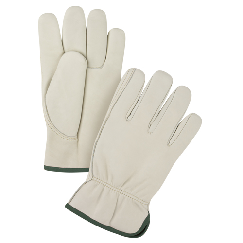 Gants de conducteur de premi&egrave;re qualit&eacute;, Moyen, Paume en Cuir fleur de vache Ontario Packaging