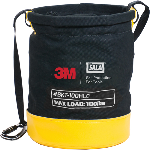 Tool Lifting Safe Bucket, Canvas, 12.5" Dia. x 15" H, 100 lbs. Load Rating Ontario Packaging