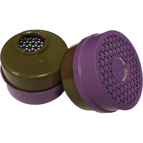Cartouche pour respirateur, Cartouche gaz/vapeur, Gaz multiples/Vapeur organique/Filtre P100 Ontario Packaging