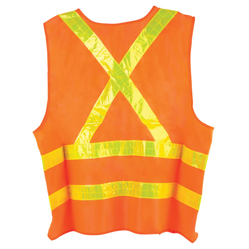 Veste de circulation Dynamic, Orange haute visibilit&eacute;, Grand, Polyester Ontario Packaging