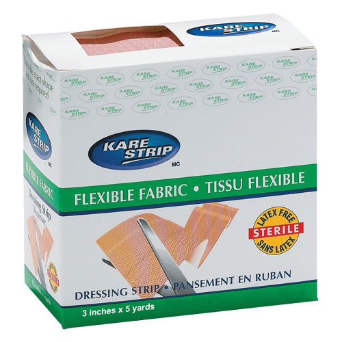 Dynamic Elastic Dressing Bandage, Rectangular/Square, 180", Cloth/Fabric, Non-Sterile Ontario Packaging