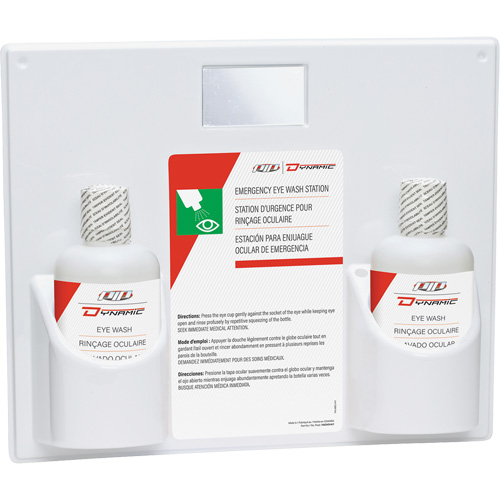Dynamic Eyewash Station with Isotonic Solution, Double Ontario Packaging