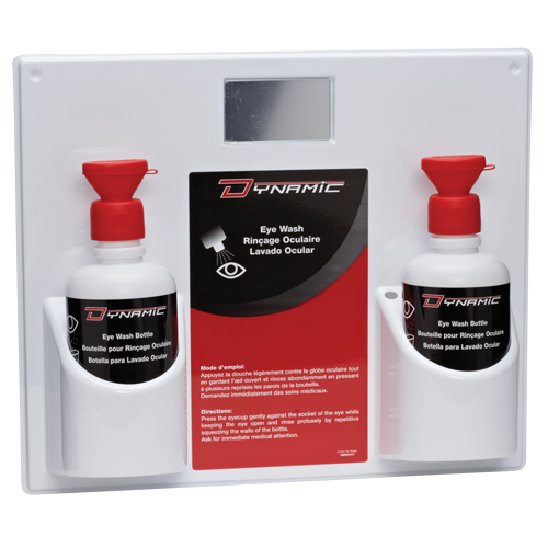 Dynamic Eyewash Station with Empty Bottles, Double Ontario Packaging