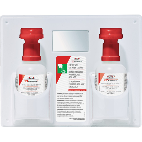 Dynamic Single-Use Eyewash Station with Isotonic Solution, Double Ontario Packaging