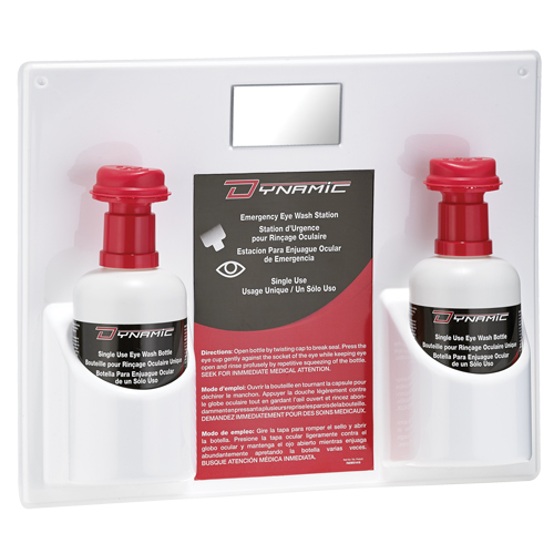 Dynamic Single-Use Eyewash Station with Isotonic Solution, Double Ontario Packaging