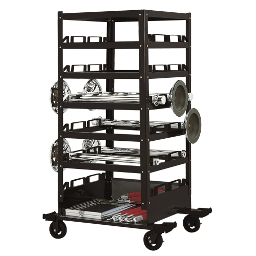 Six Tier Storage Cart, Steel Ontario Packaging