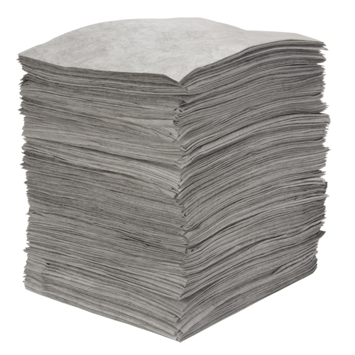 Feuilles absorbantes souffl&eacute;es de premi&egrave;re qualit&eacute;, Universel, 15" x 18", 30 gal. d'absorption Ontario Packaging
