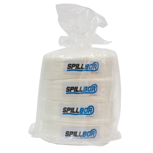 SpillBoa Bale, Oil Only, 25' L x 5" W, 28 gal. Absorbancy, 4 /Pack Ontario Packaging