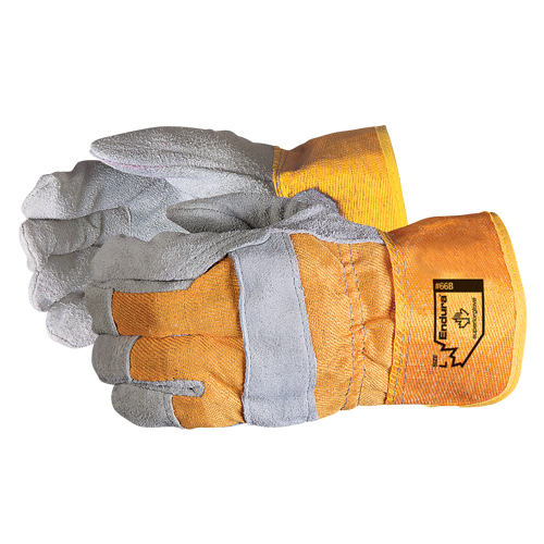 Gants d'ajusteur Endura, 2T-Grand, Paume en Cuir refendu, Doublure en Coton Ontario Packaging