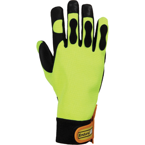 Endura&reg; Hi-Viz Chainsaw Gloves, Size Large/9, Goatskin Palm Ontario Packaging