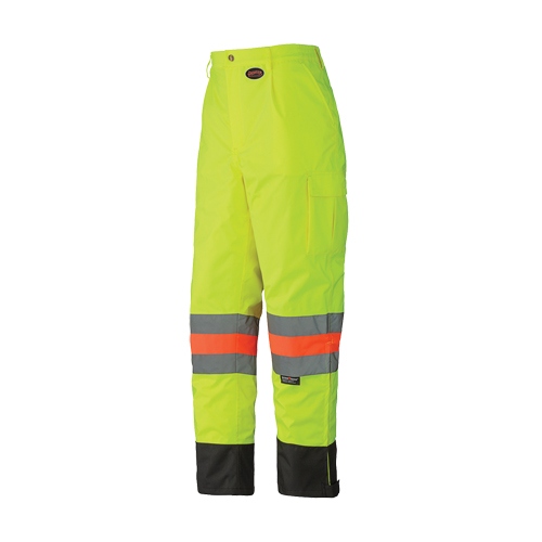 6039 Pantalon de s&eacute;curit&eacute; imperm&eacute;able pour le contr&ocirc;le de la circulation, Polyester, T-petit, Jaune lime haute visibilit&eacute; Ontario Packaging