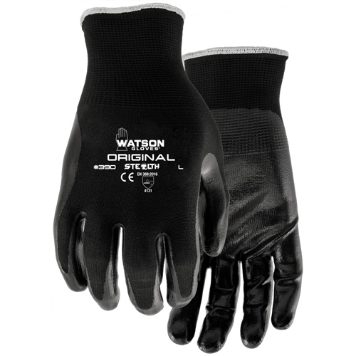 Gants enduits Stealth Original, 7/Petit, R&ecirc;vetement Nitrile, Calibre 13, Enveloppe en Nylon Ontario Packaging