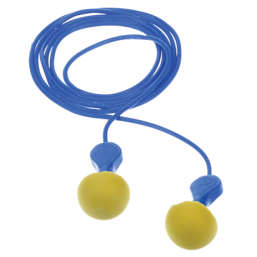 Bouchons d'oreilles d&eacute;tectables E-A-Rsoft Express Pod, Avec cordon, R&eacute;gulier, Vrac - Sachet coussin, NRR dB 23 Ontario Packaging