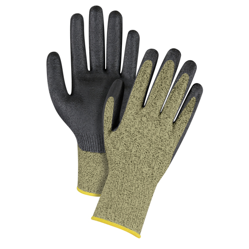 Gants enduits respirables, Taille 6/T-petit, Calibre 13, Rev&ecirc;tement Mousse de nitrile, Enveloppe en Aramide, ASTM ANSI niveau A6 Ontario Packaging