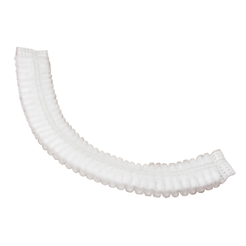 Bonnet bouffant pliss&eacute;, Polypropyl&egrave;ne, 21", Blanc Ontario Packaging